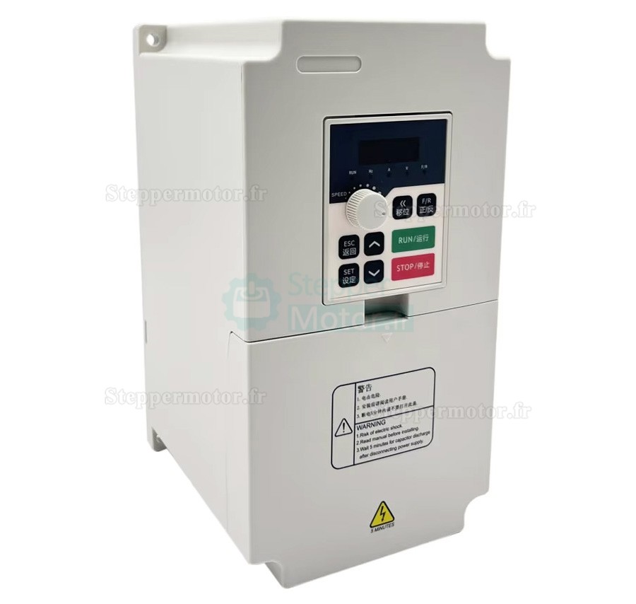 3kW 220V/380V Kit moteur de broche refroidi par eau JGD-100A-3.0KW + H100-3.7 avec variateur de fr&eacute;quence et pompe &agrave; eau et 13 pi&egrave;ces pinces ER20 et support